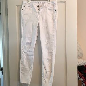 Cotton on, White ripped skinny jeans